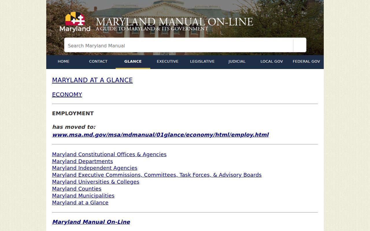 Potomac people directories gateway for Maryland agencies and public contacts